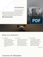 Air Pollution and Solutions