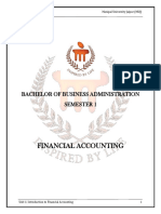 Financial Accounting Unit 1 - V1