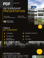 School of Management: Internship