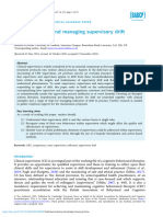 Conceptualising and Managing Supervisory Drift