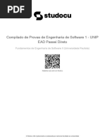 Compilado de Provas de Engenharia de Software 1 Unip Ead Passei Direto