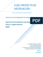 2 Etapa Del Proyecto de Investigación Aplicación de Encuesta