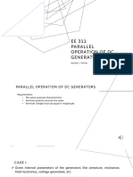 Parallel Operation of DC Generator