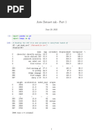 Auto Dataset MK - Part 1: Pandas PD Numpy NP