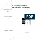 Defectos Puntuales y Fenómenos de Precipitación en Aleaciones de Cu-Zn-AI.