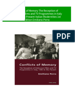 Conflicts of Memory The Reception of Holocaust Films and TV Programmes in Italy 1945 To The Present Italian Modernities 1st Edition Emiliano Perra