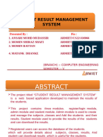 Student Result Management System