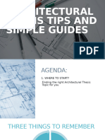 Architectural Thesis Tips and Simple Guides