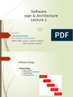 Software Design and Architecture