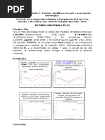 Trabajo Final CAMBIO CLIMATICO RICARDO HINOSTROZA TELLO