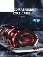 Blood Raspberry Roll Cake