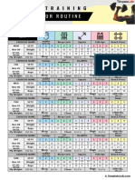 Weight Training Template