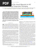 Review of Die-Attach Materials For SiC High-Temperature Packaging