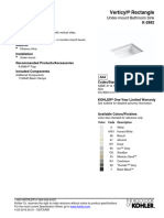 Kohler k-2882 Specs