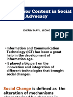 Research For Content in Social Advocacy