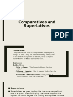 Grammar Unit 3 3a: Comparatives and Superlatives