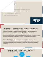 Forensic Psy F & I