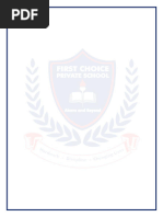 Cover Page First Choice