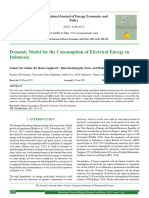 Dynamic Model For The Consumption of Electronik - PDF - ARDL