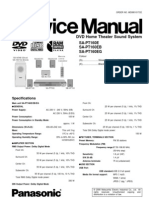 DVD Home Theater Sound System: SA-PT160E SA-PT160EB SA-PT160EG