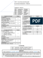 Conteúdo de Estudo Provas 1º Bim 2024 4º Ano