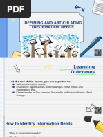 Week 7 Defining and Articulating Information Needs