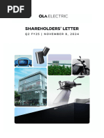 Ola Electric Shareholder Letter