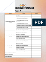 Orange Grey Gradient Cash Flow Statement A4 Document PDF