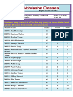 13-10-2024 Class - X Science Chapter - Metal & Non Metals Sunday Test Result