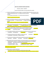 Analytical Chemistry Review Questions