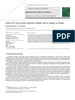 Failure of A Heavy-Duty Hydraulic Cylinder and Its Fatigue Re-Design