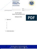 Genetic Linkages Activity