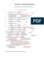 Organic Chemistry - Pre-Boards