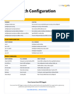 Cisco Switch Config Cheat Sheet