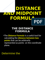 The Distance and Midpoint Formula