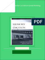 Memory and Emotion 1st Edition Daniel Reisberg 2024 scribd download