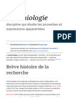 Parémiologie — Wikipédia