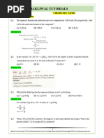 Solution - Mole Concept Practice Test 1