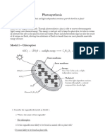 Photosynthesis POGIL answer key