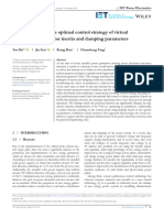 Research On Adaptive Optimal Control Strategy of Virtual Synchronous Generator Inertia and Damping Parameters