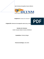 Informe de Investigación Sobre La Ley y Resoluciones Judiciales