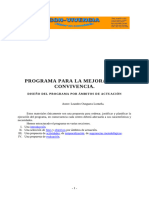 Modelo de Diseño de Programa de Mejora de La Convivencia