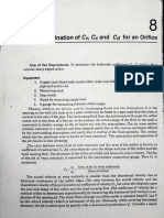 Determination of CV, CC & CD For An Orifice