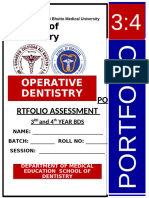 Portfolio Assessment Operative Dentistry