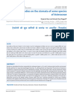 Paradermal Studies On The Stomata of Some Species of Asteraceae