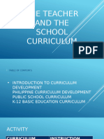 The Teacher and The School Curriculum