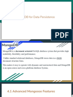 MongoDB For Data Persistence