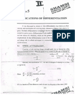 Chapter 5 (Application of Deffrentiation)