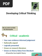 Developing Critical Thinking