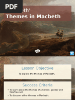 Theme in Macbeth - PowerPoint